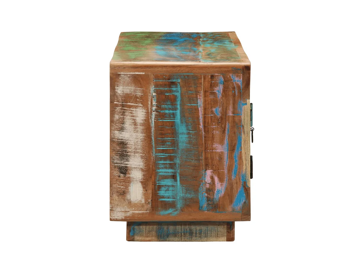 Mueble de TV madera maciza reciclada 110x30x40 cm ES501939