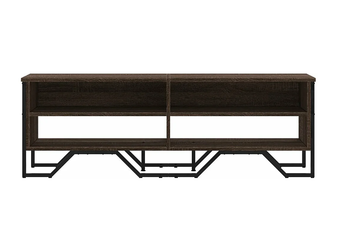 Tv-meubel 122x34x41 cm bewerkt hout bruin eikenkleurig BE220304