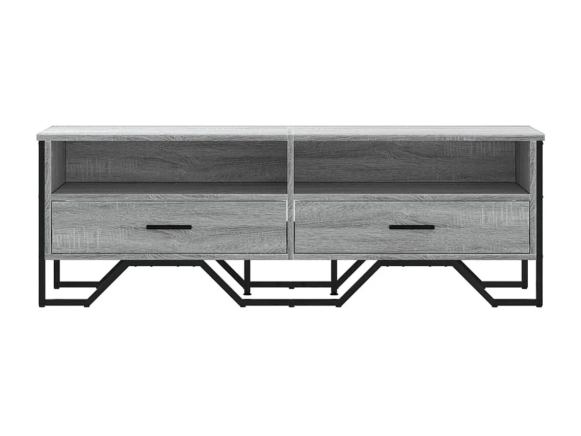 Meuble TV sonoma gris 122x34x41 cm bois d'ingénierie FR236551