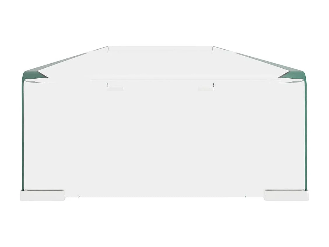 Meuble TV/pour moniteur 110x30x13 cm verre transparent FR779735