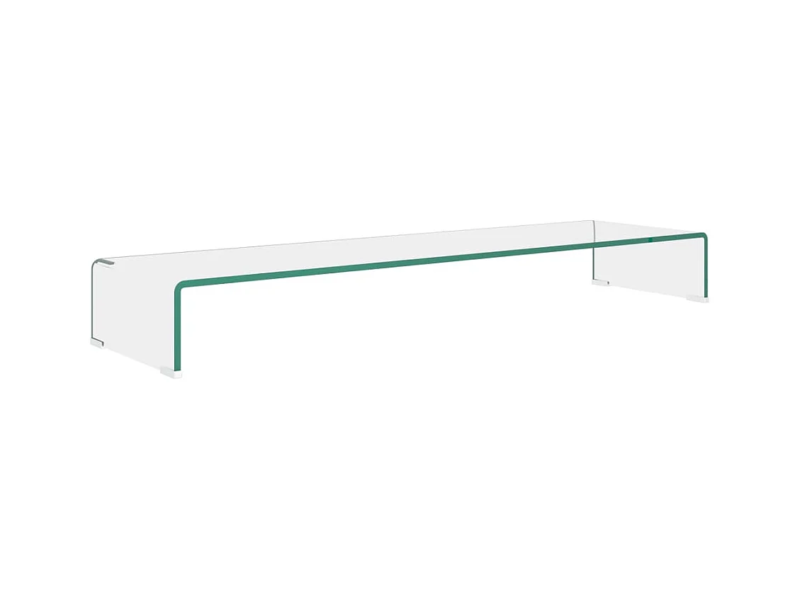 Suporte de TV/monitores em vidro transparente 110x30x13 cm PT232461