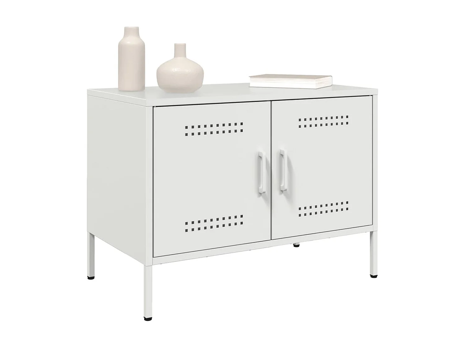 Móvel de TV 68x39x50,5 cm aço branco PT528776