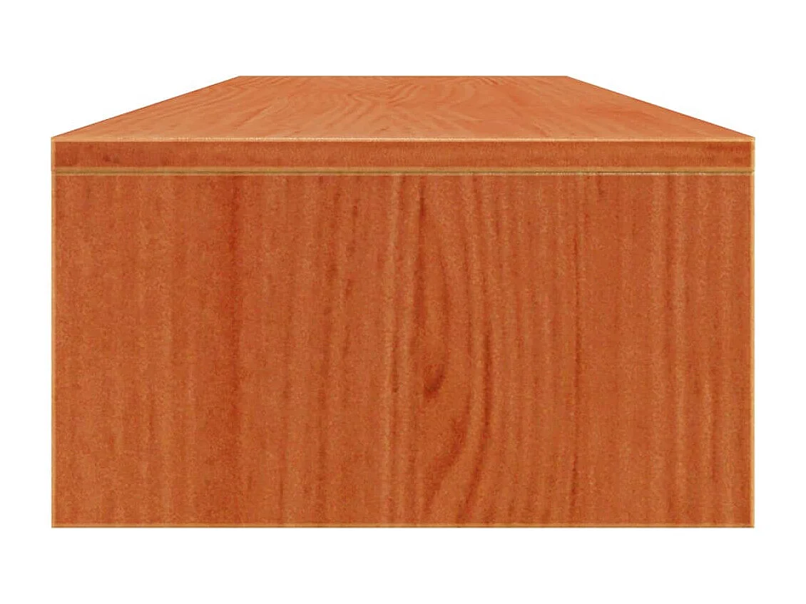 Suporte para monitor 100x27x15 cm pinho maciço castanho mel PT518621