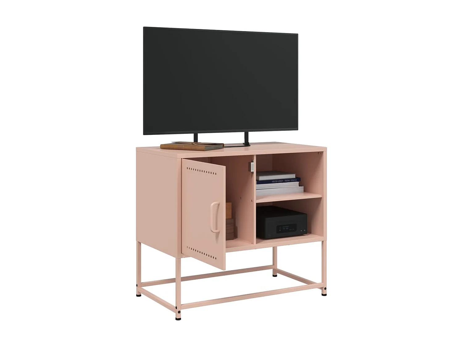 Meuble TV rose 68x39x60,5 cm acier FR109955