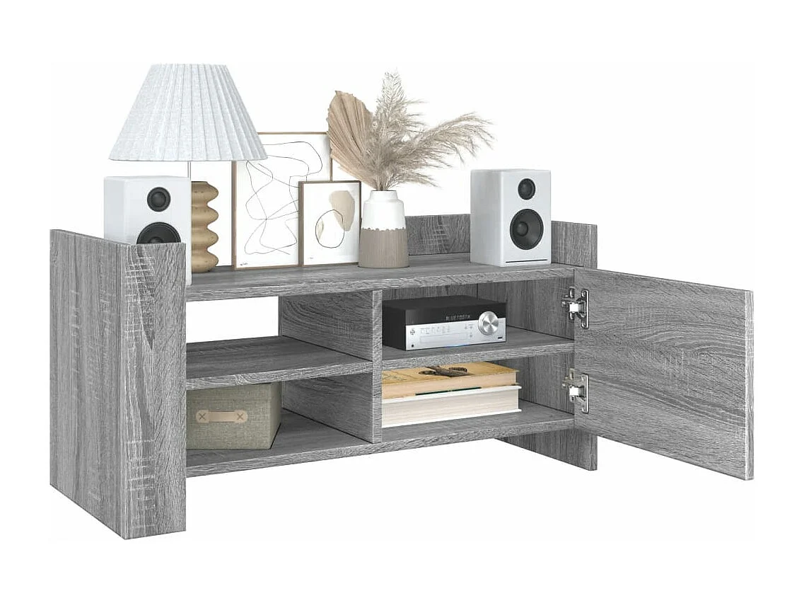 Mueble de TV madera de ingeniería gris Sonoma 80x35x40 cm ES310673