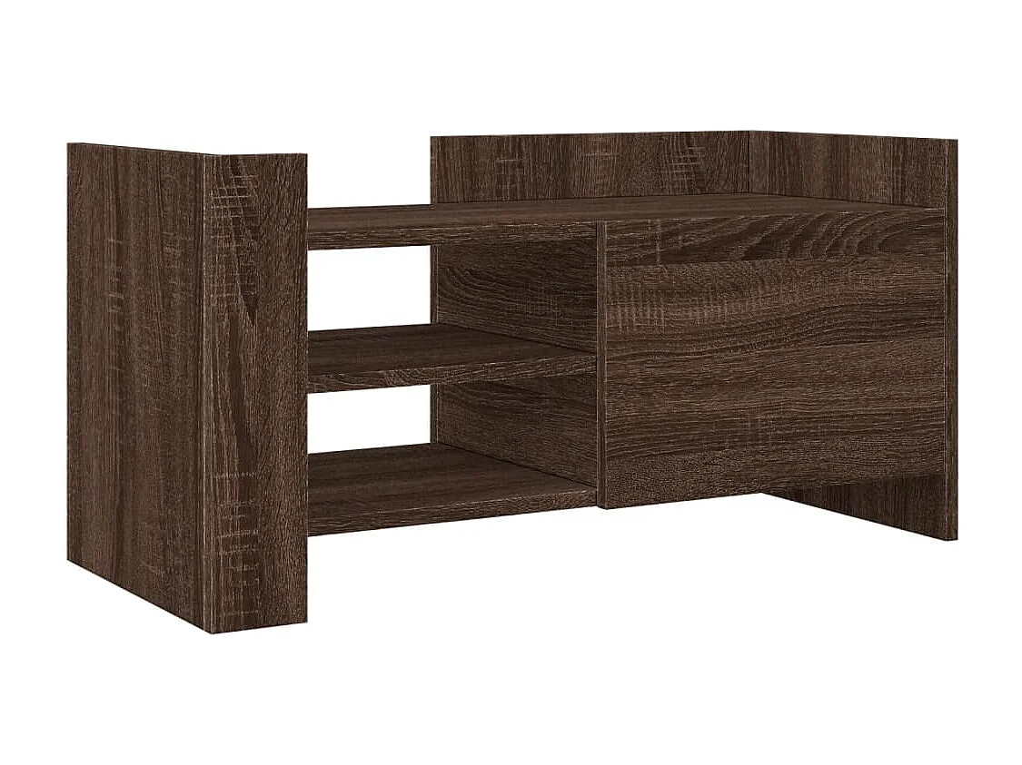 Meuble TV chêne marron 80x35x40 cm bois d'ingénierie FR188266