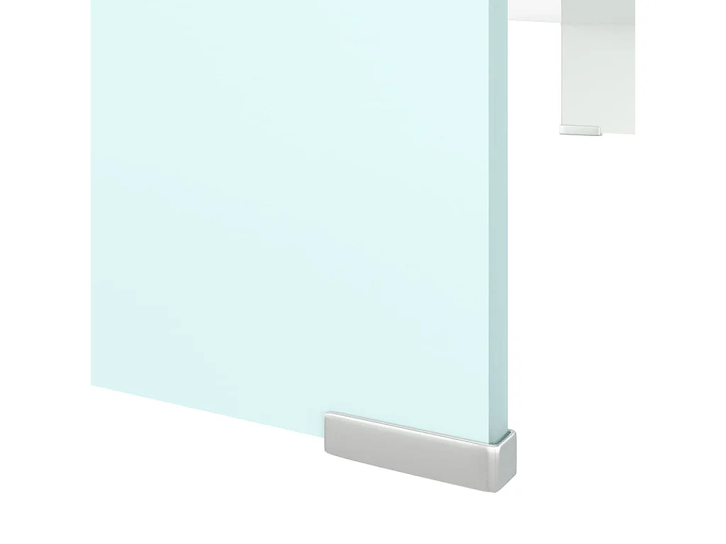 Meuble TV/Support pour moniteur 90x30x13 cm verre vert FR953446