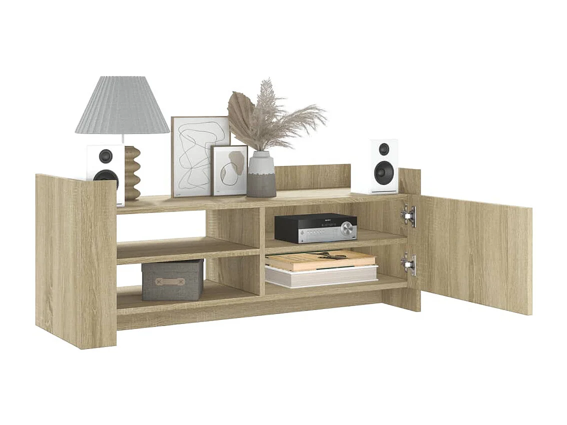 Meuble TV Chêne sonoma 100x35x40 cm Bois d'ingénierie FR926630