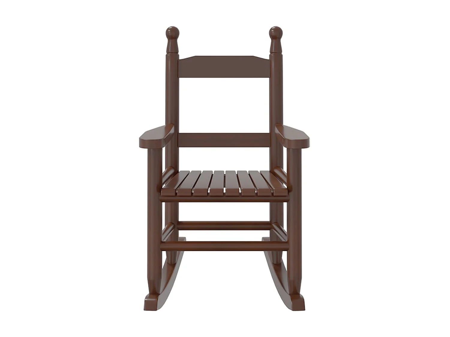 Cadeiras de baloiço infantis 2 pcs álamo maciço castanho PT359149