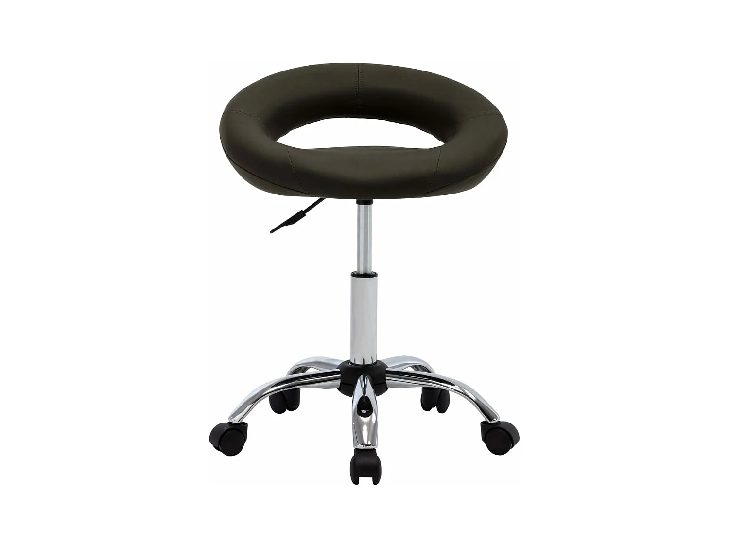 Chaise pivotante de salle à manger Marron Similicuir FR838319