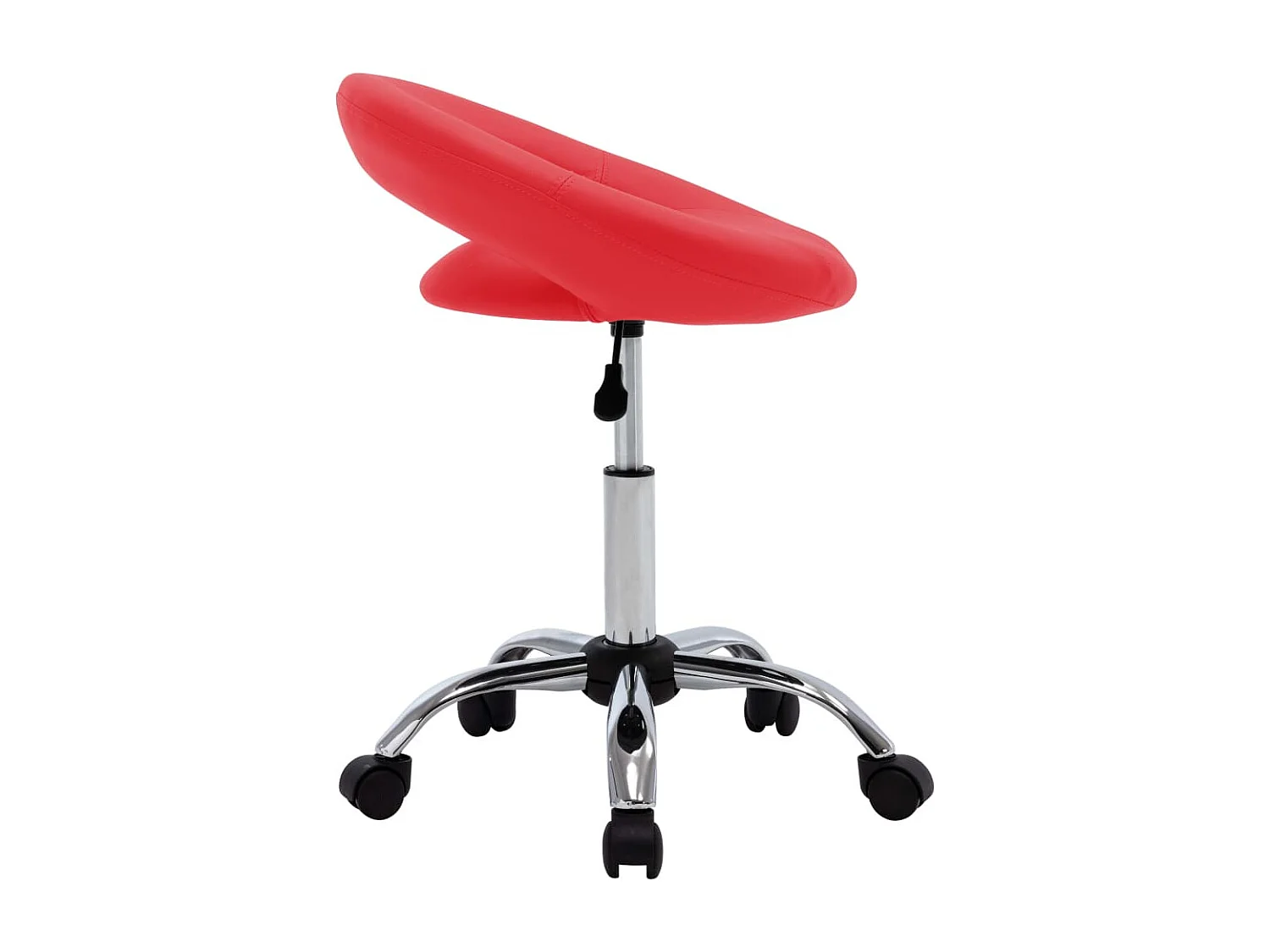 Chaise pivotante à manger Rouge Similicuir FR708583