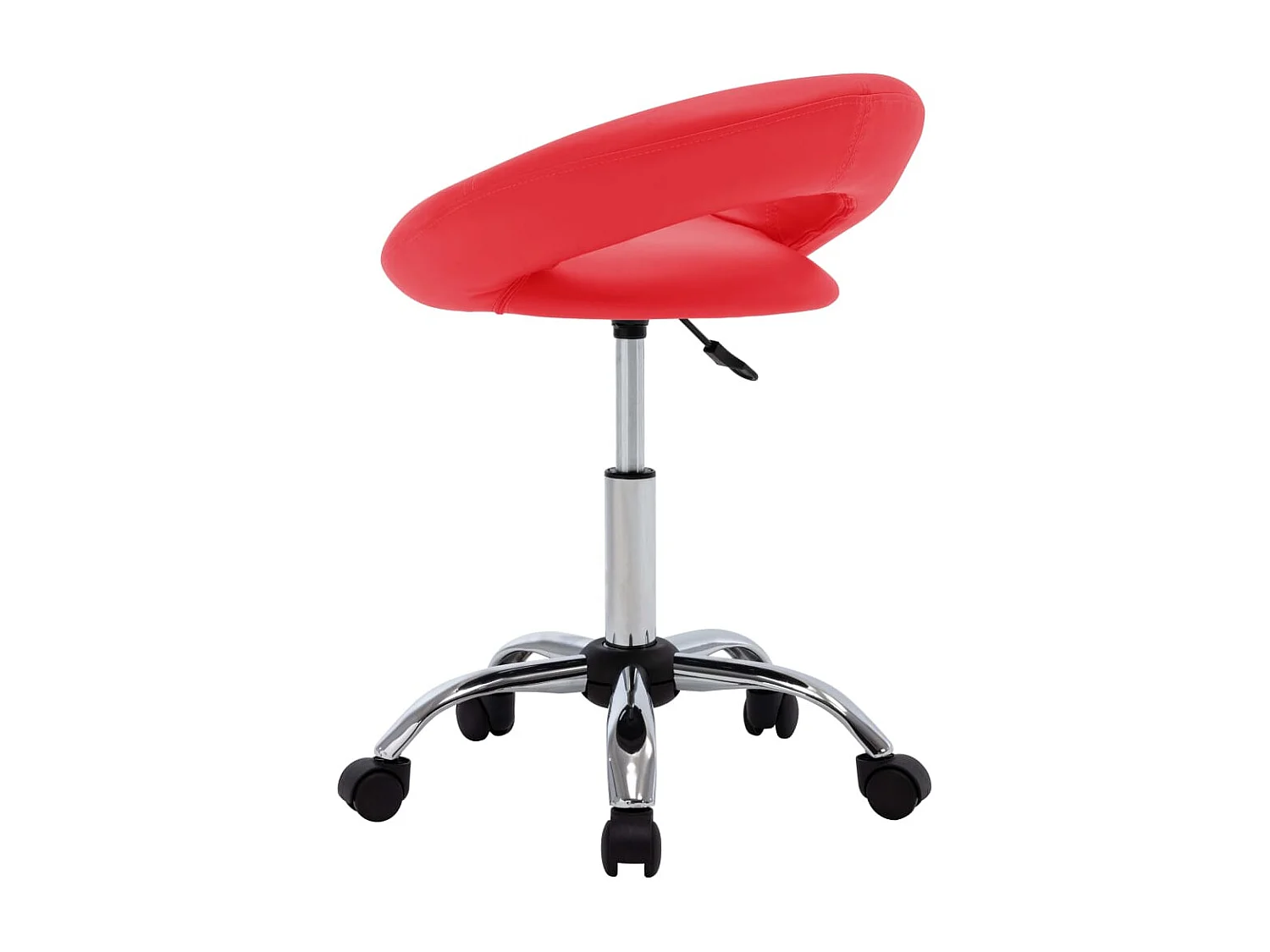 Chaise pivotante à manger Rouge Similicuir FR708583