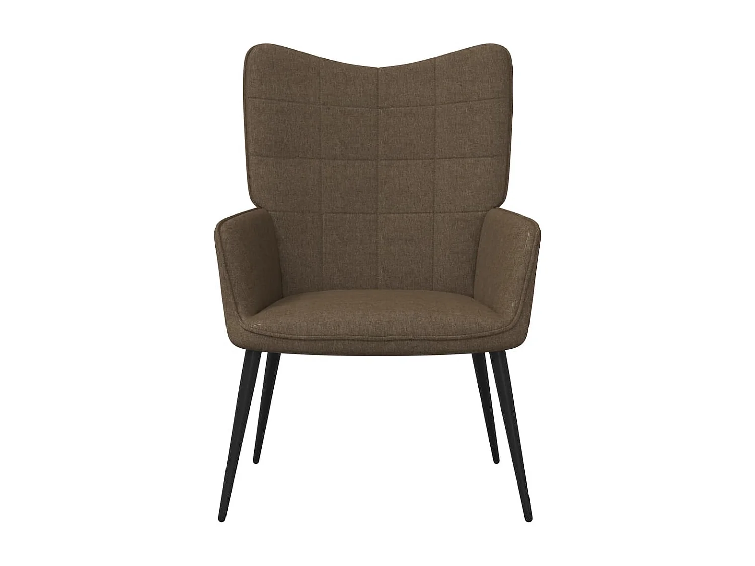 Relaxstoel stof bruin BE533486