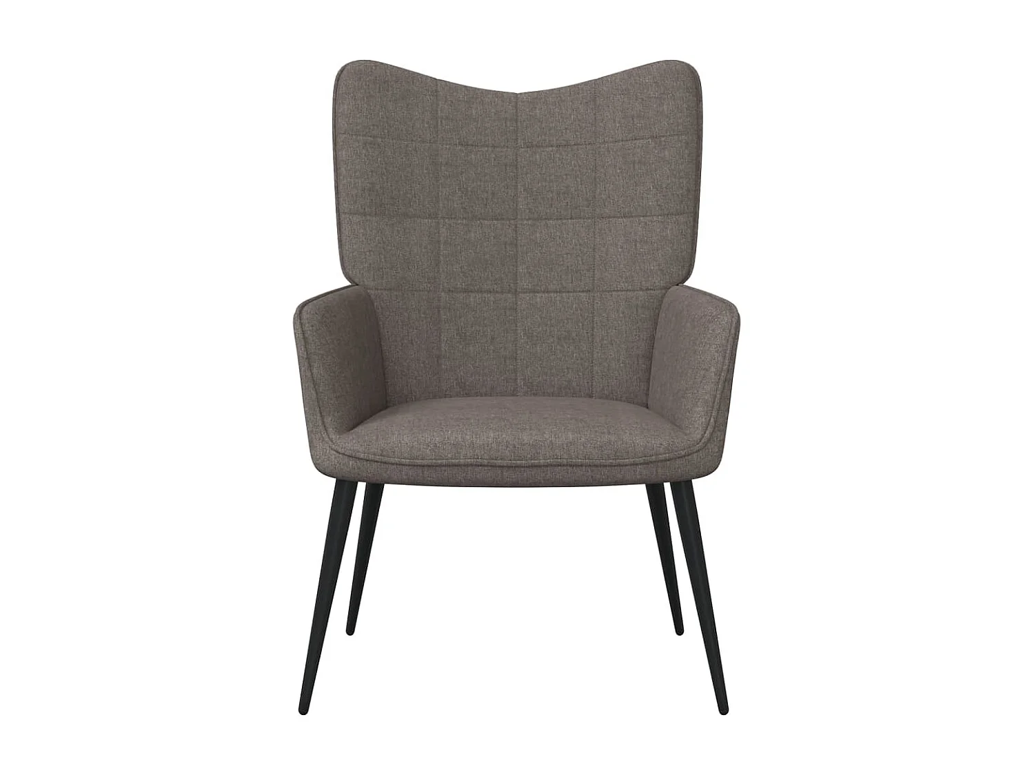 Sillón de relax de tela gris taupe ES863313