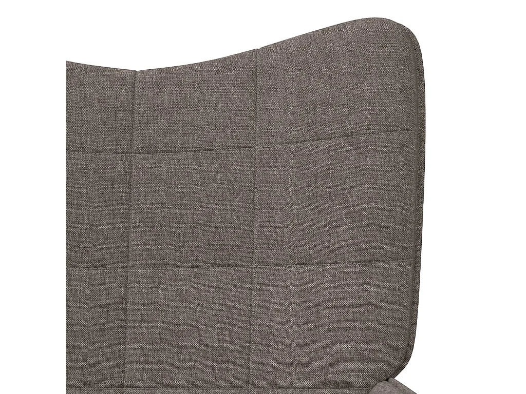 Sillón de relax de tela gris taupe ES863313