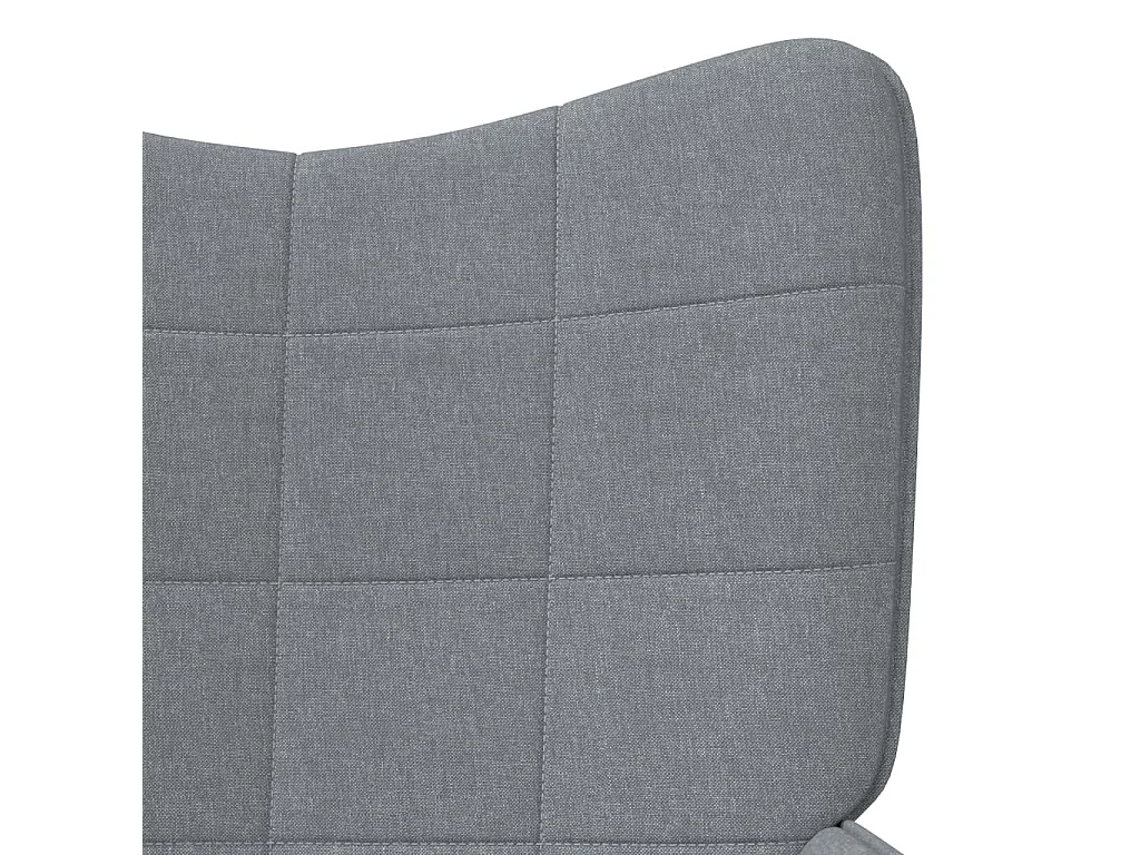 Sillón de relax de tela gris claro ES786094