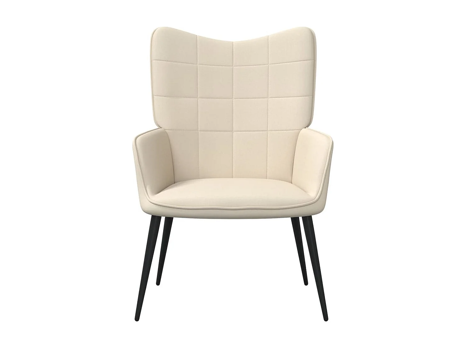 Sillón de relax de tela crema ES236301