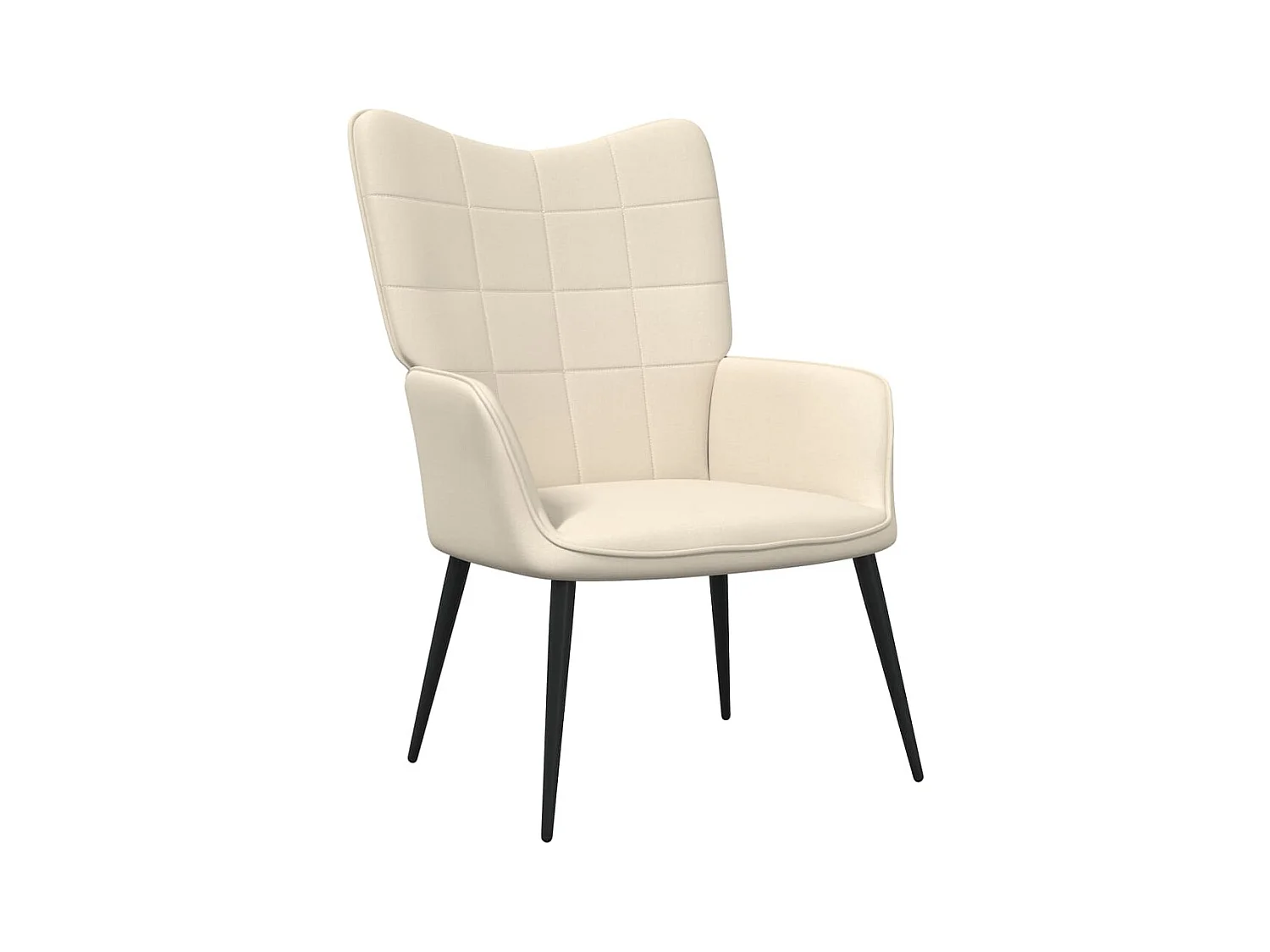 Chaise de relaxation Crème Tissu FR155774