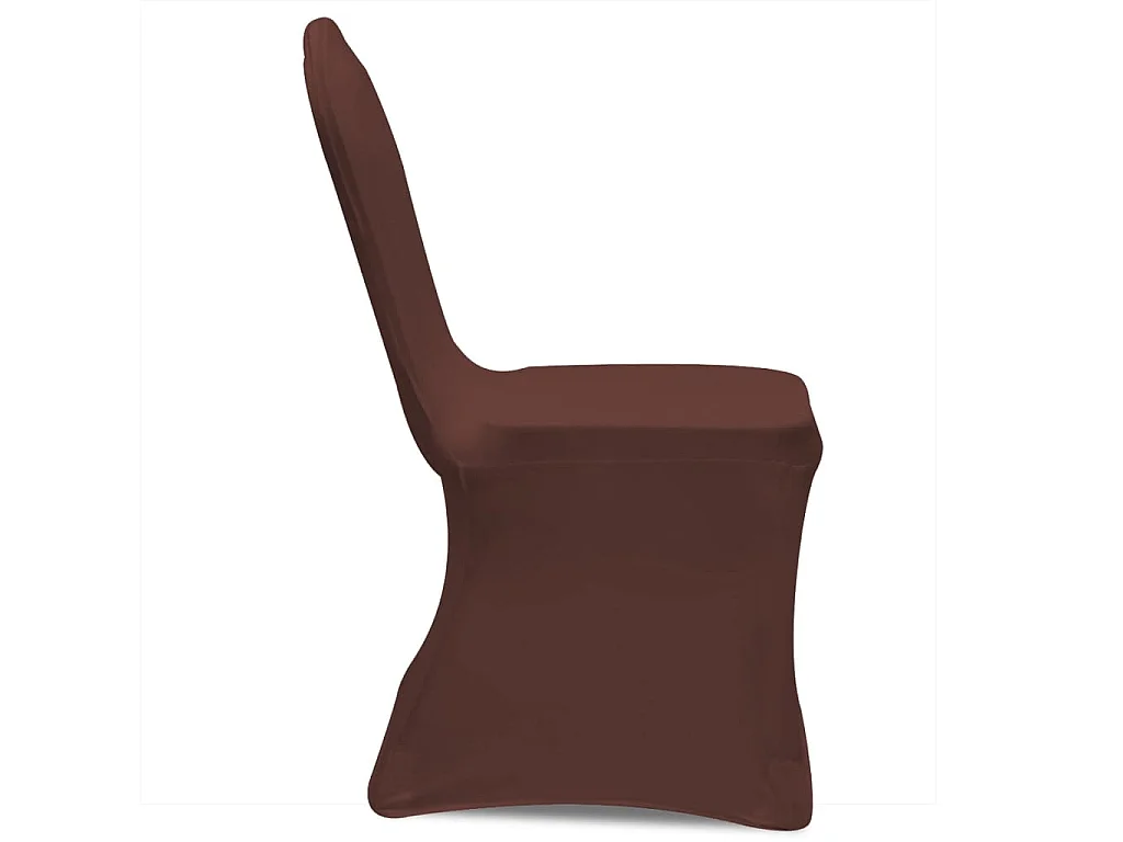 Capa extensível para cadeira 4 pcs castanho PT313572