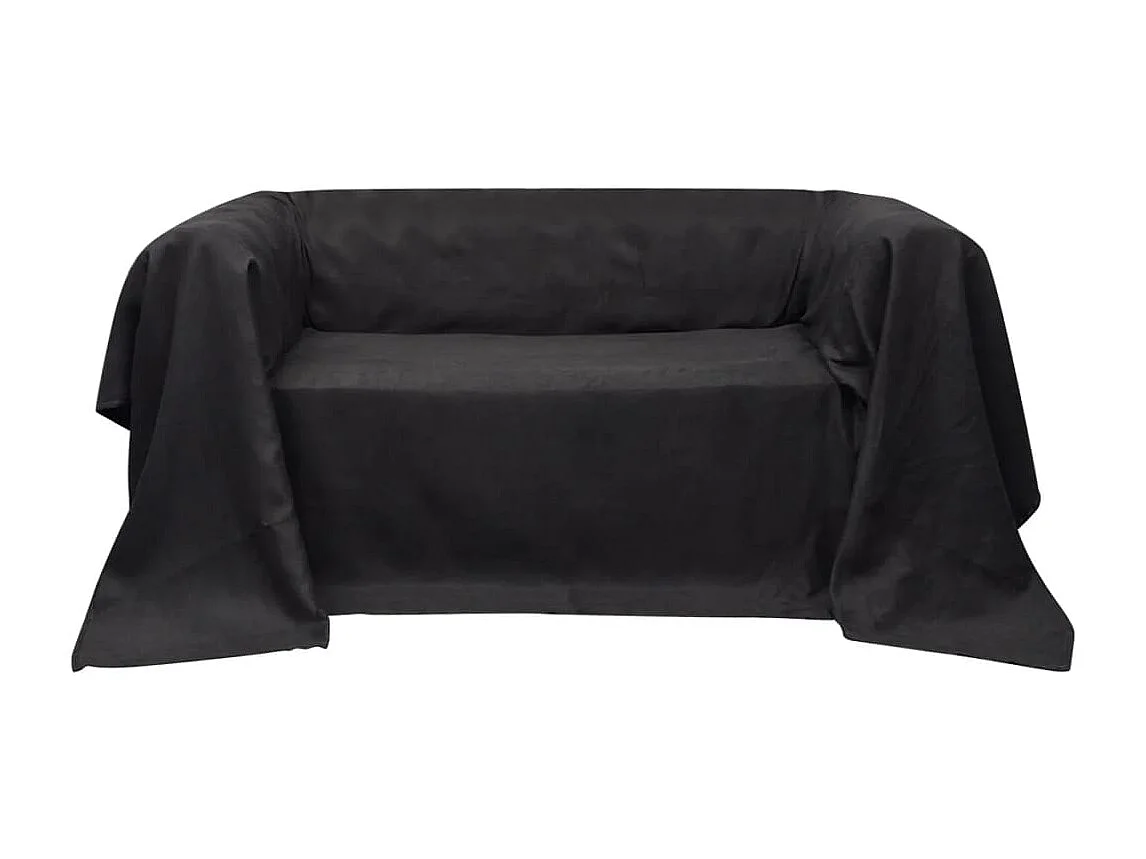 Housse de canapé Micro-suède Anthracite 210x280 cm FR503585