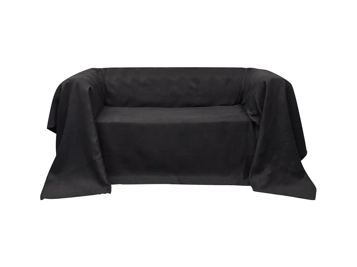 Housse de canapé Micro-suède Anthracite 210x280 cm FR503585