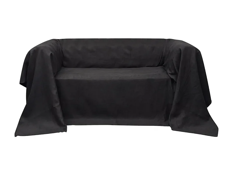 Housse de canapé Micro-suède Anthracite 210x280 cm FR503585