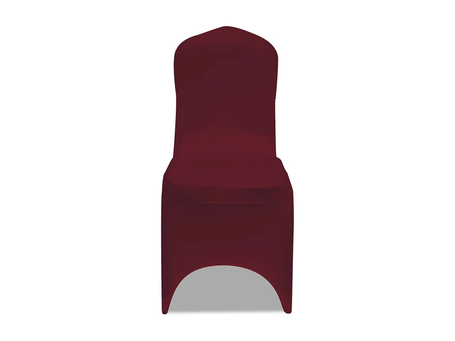 Housse de chaise extensible 4 pcs Bordeaux FR195621