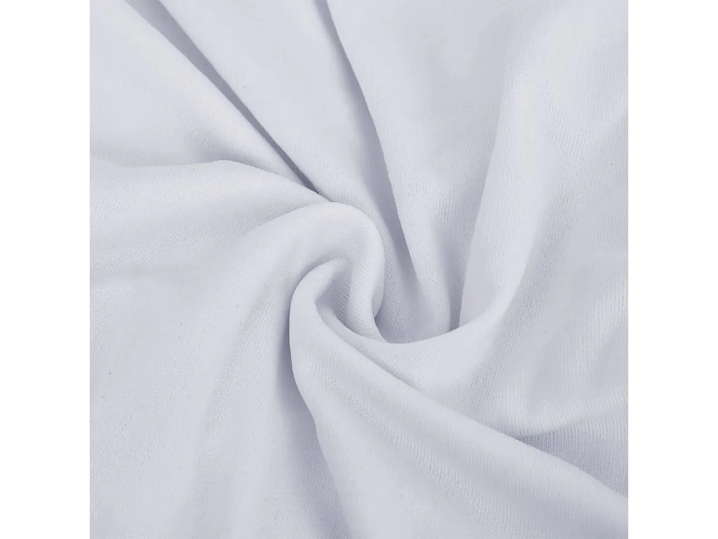 Tweezitsbankhoes stretch polyester jersey wit BE441172