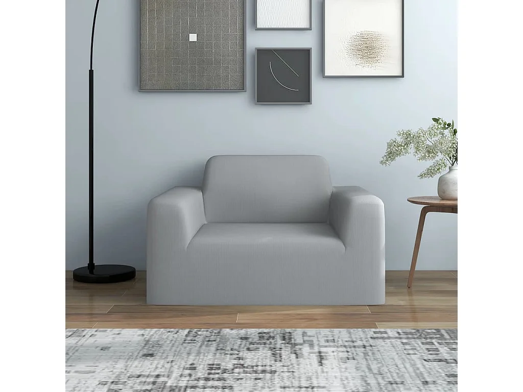 Housse extensible de canapé Gris Jersey de polyester FR879211
