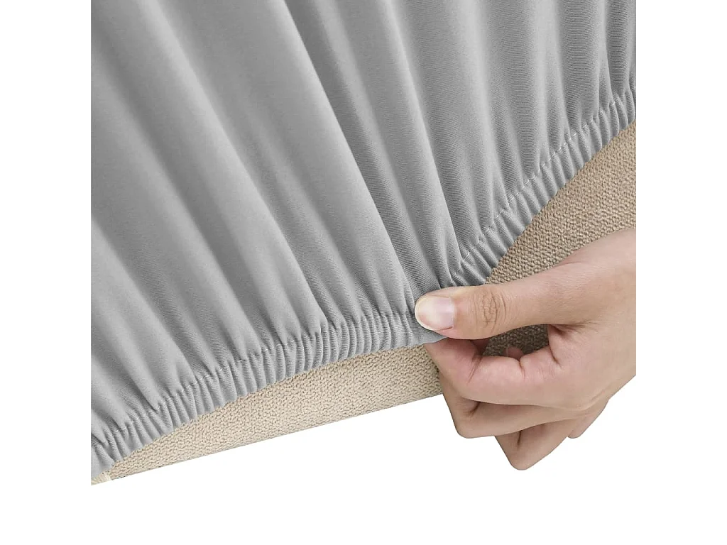 Housse extensible de canapé Gris Jersey de polyester FR879211