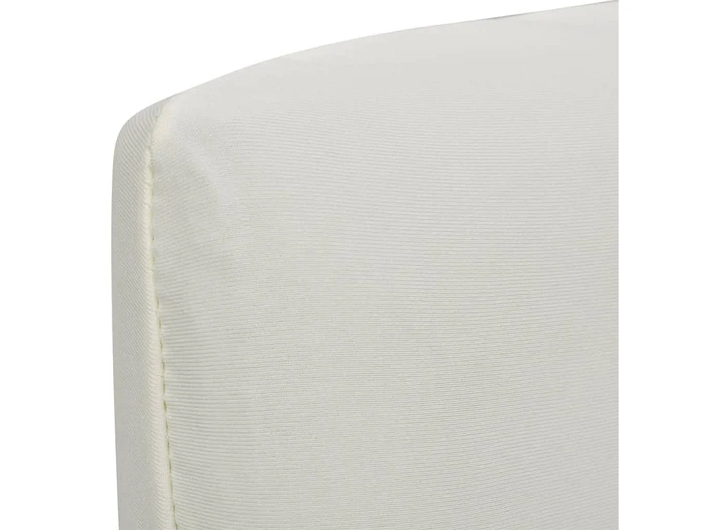 Housse de chaise droite extensible 4 pcs Crème FR422886