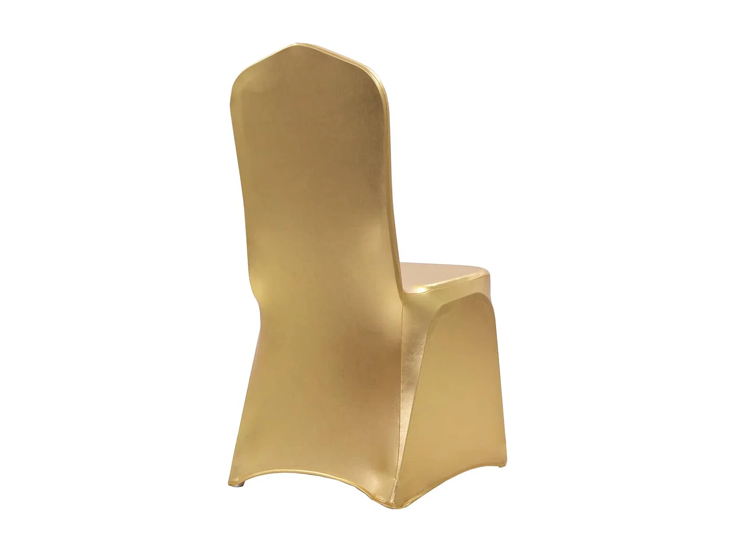 Capas elásticas para cadeiras 6 pcs dourado PT559245