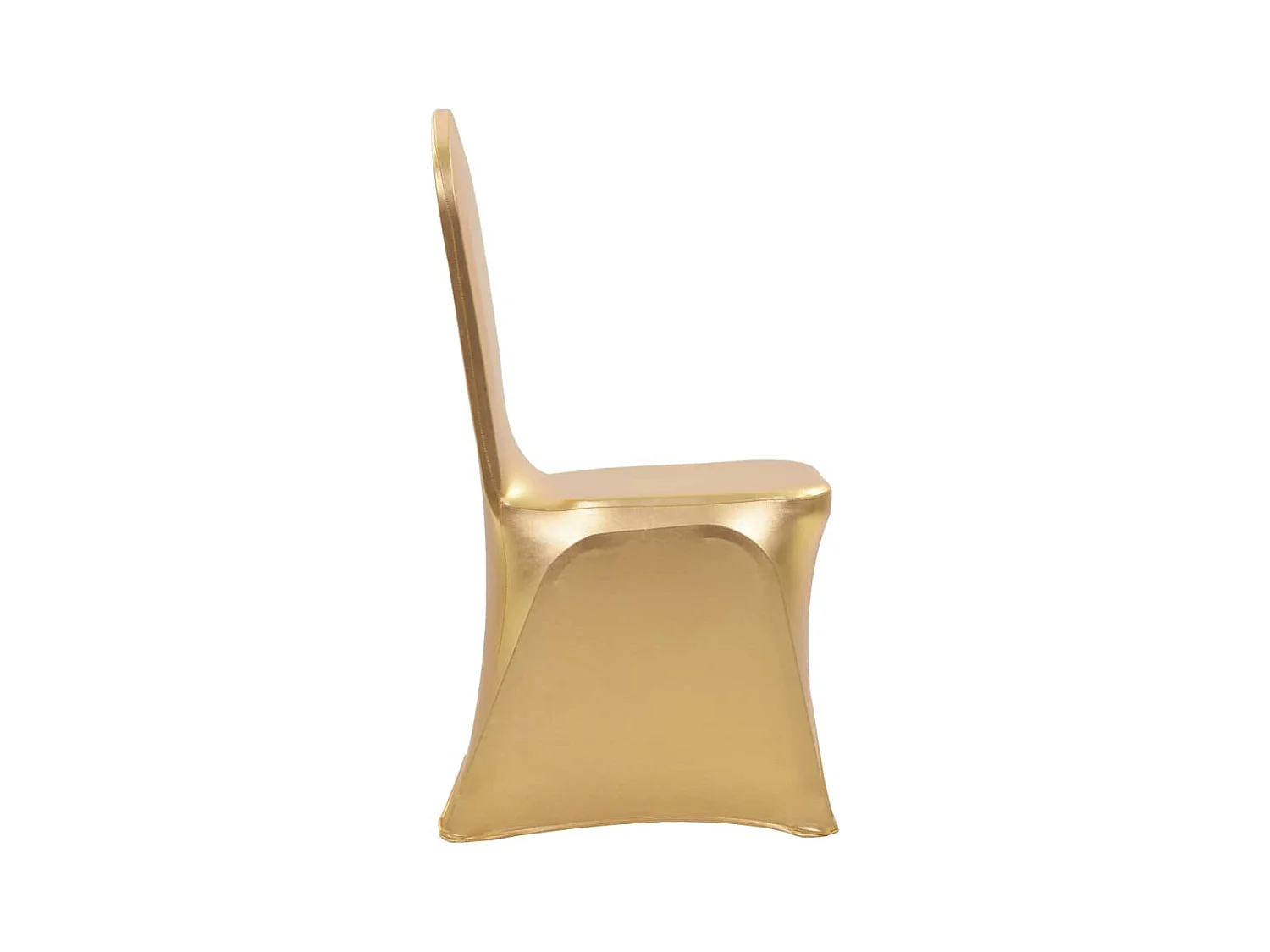 Housses extensibles de chaise 6 pcs Doré FR961607