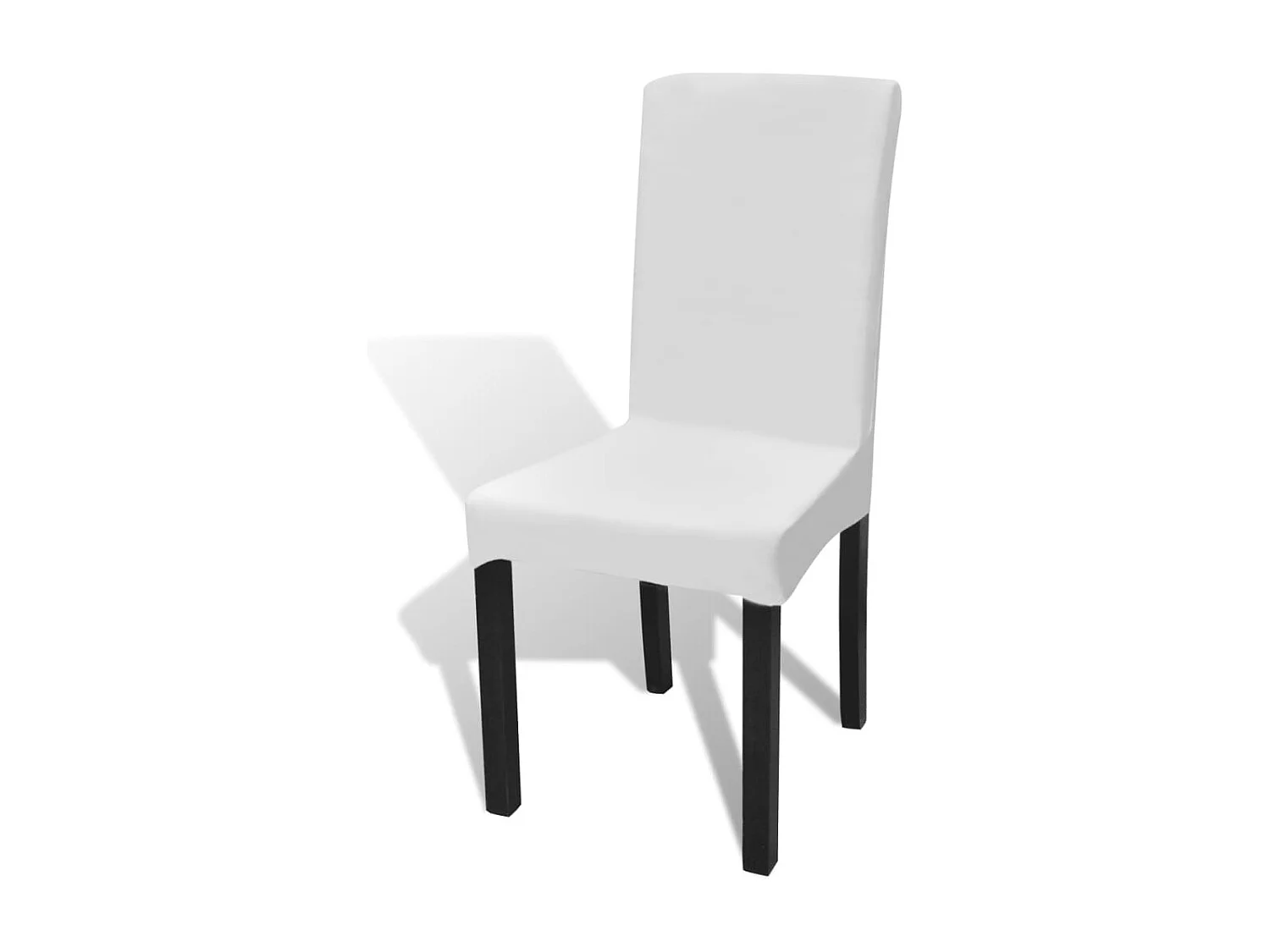 Housses extensibles de chaise 6 pcs Blanc FR645332