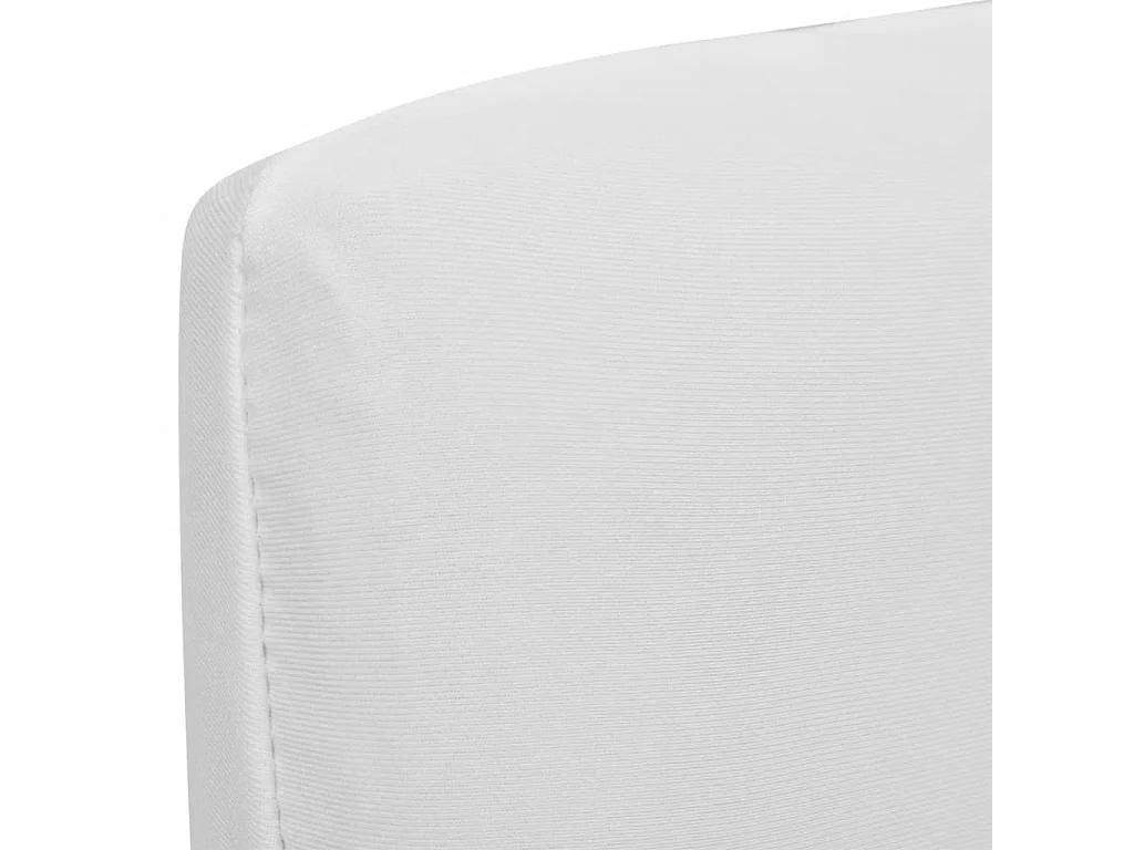 Housses extensibles de chaise 6 pcs Blanc FR645332