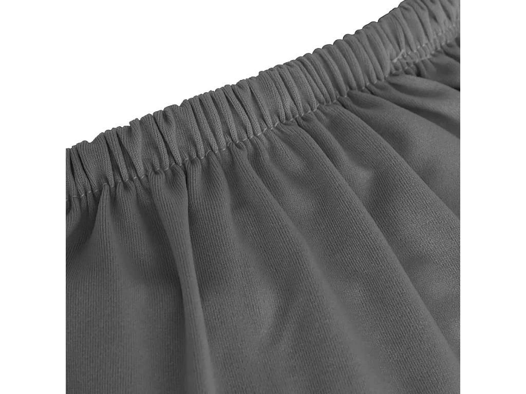 Housse extensible canapé 4places Anthracite Jersey de polyester FR431426