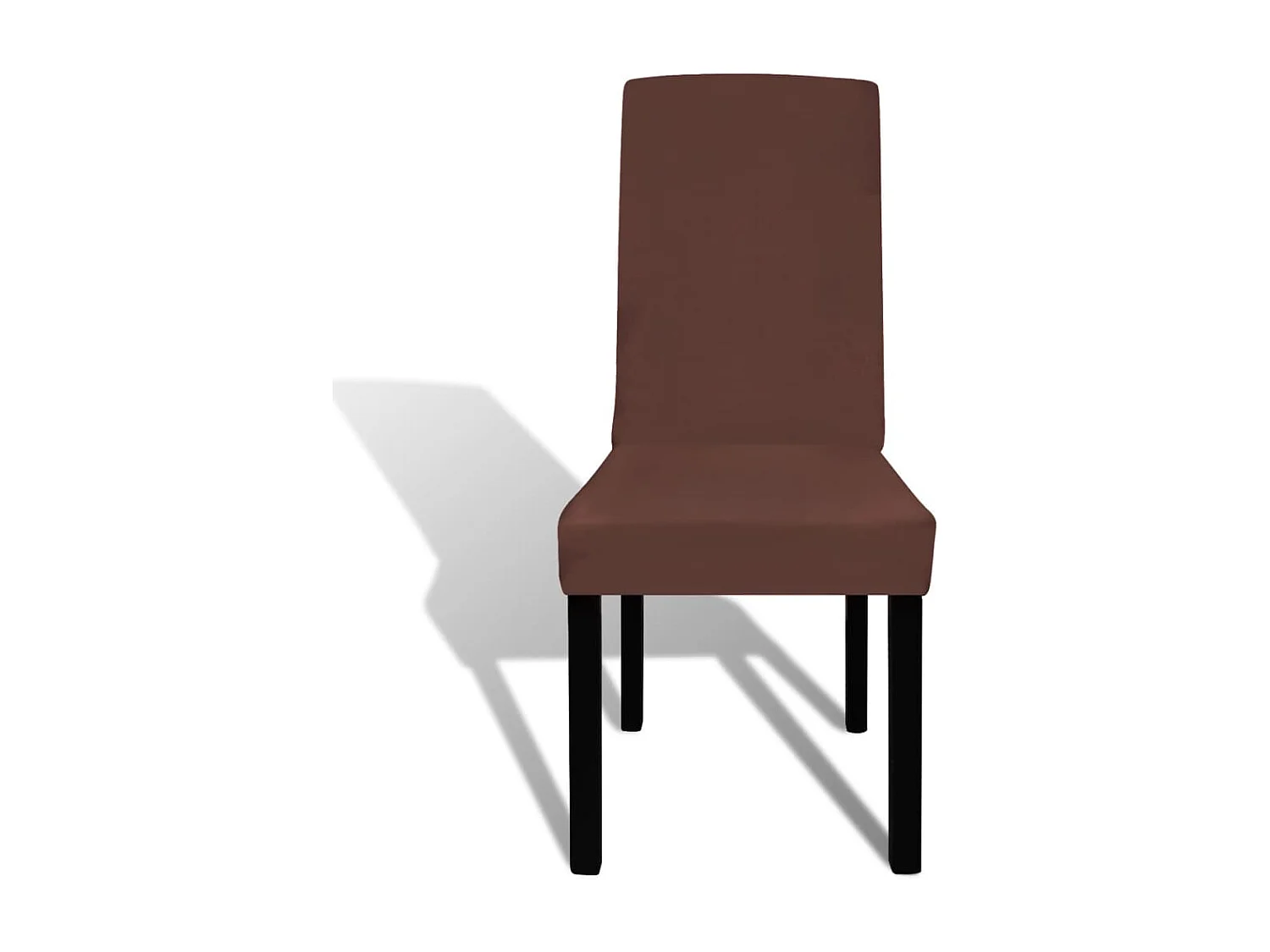 Capa extensível para cadeira 4 pcs castanho PT357887