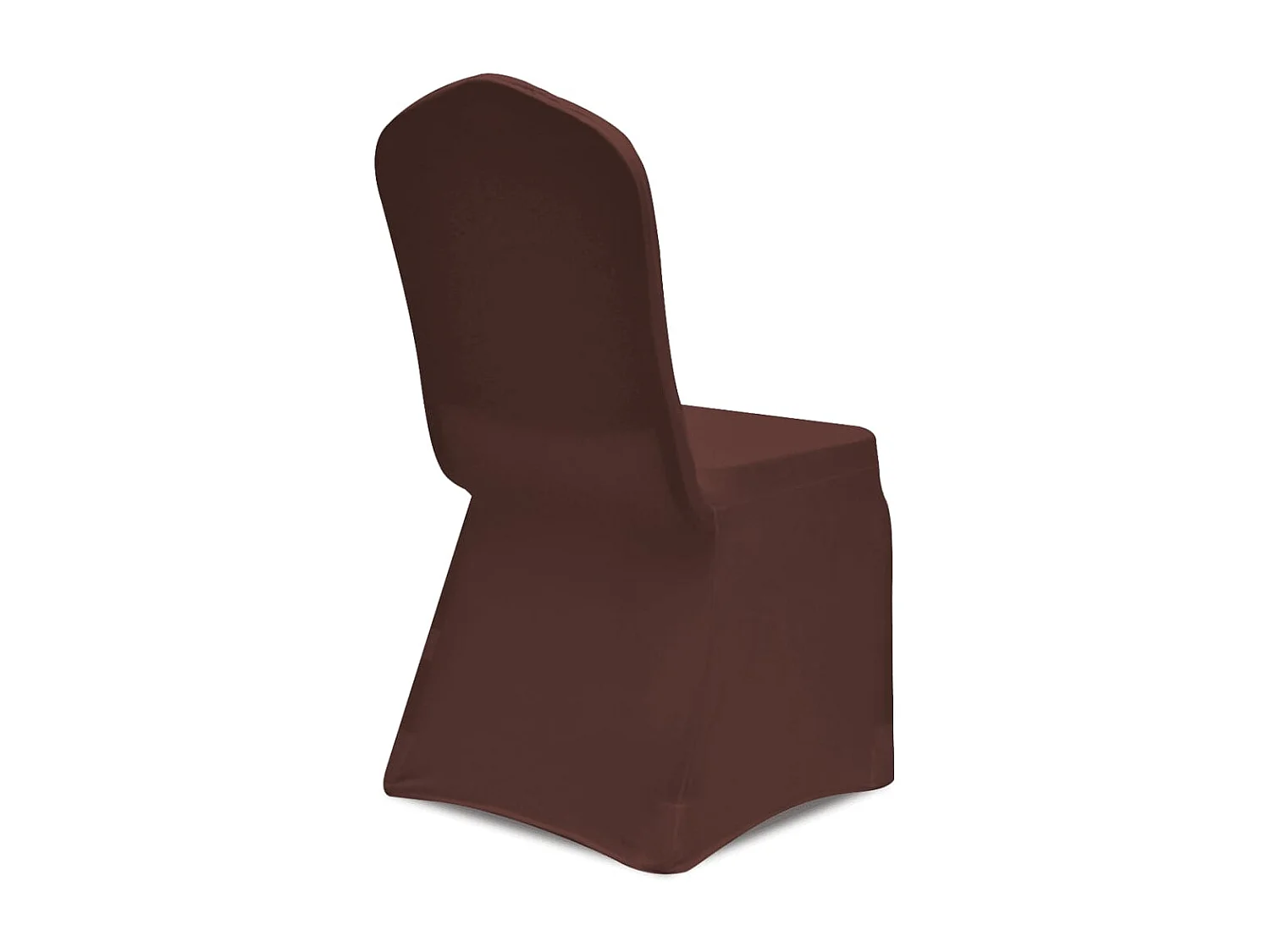 Housse de chaise extensible 6 pcs marron FR530135