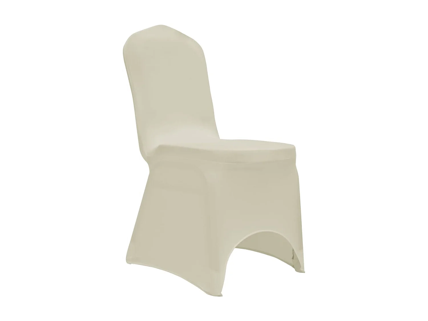 Capa para cadeira elástica 12 pcs cor creme PT151915