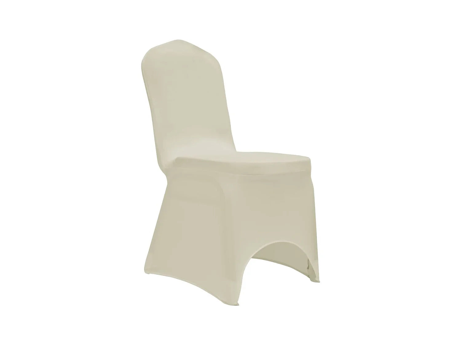 Funda de silla elástica 12 unidades crema ES418851