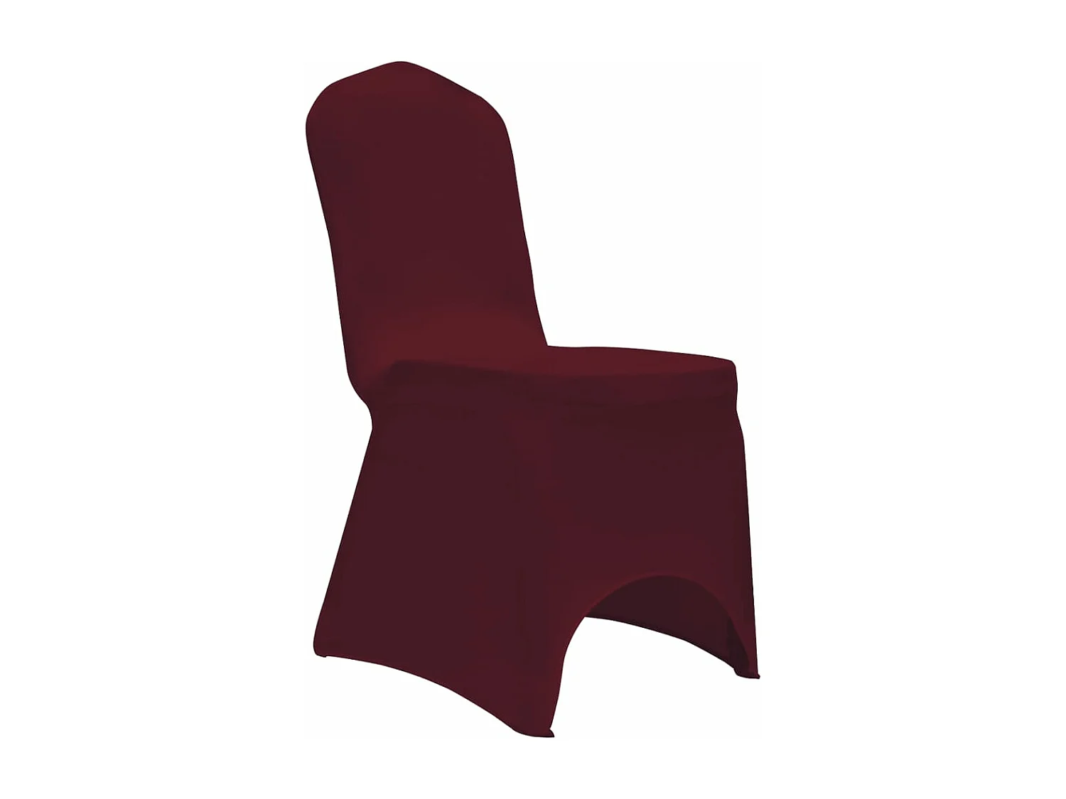 Housses élastiques de chaise Bordeaux 12 pcs FR127266