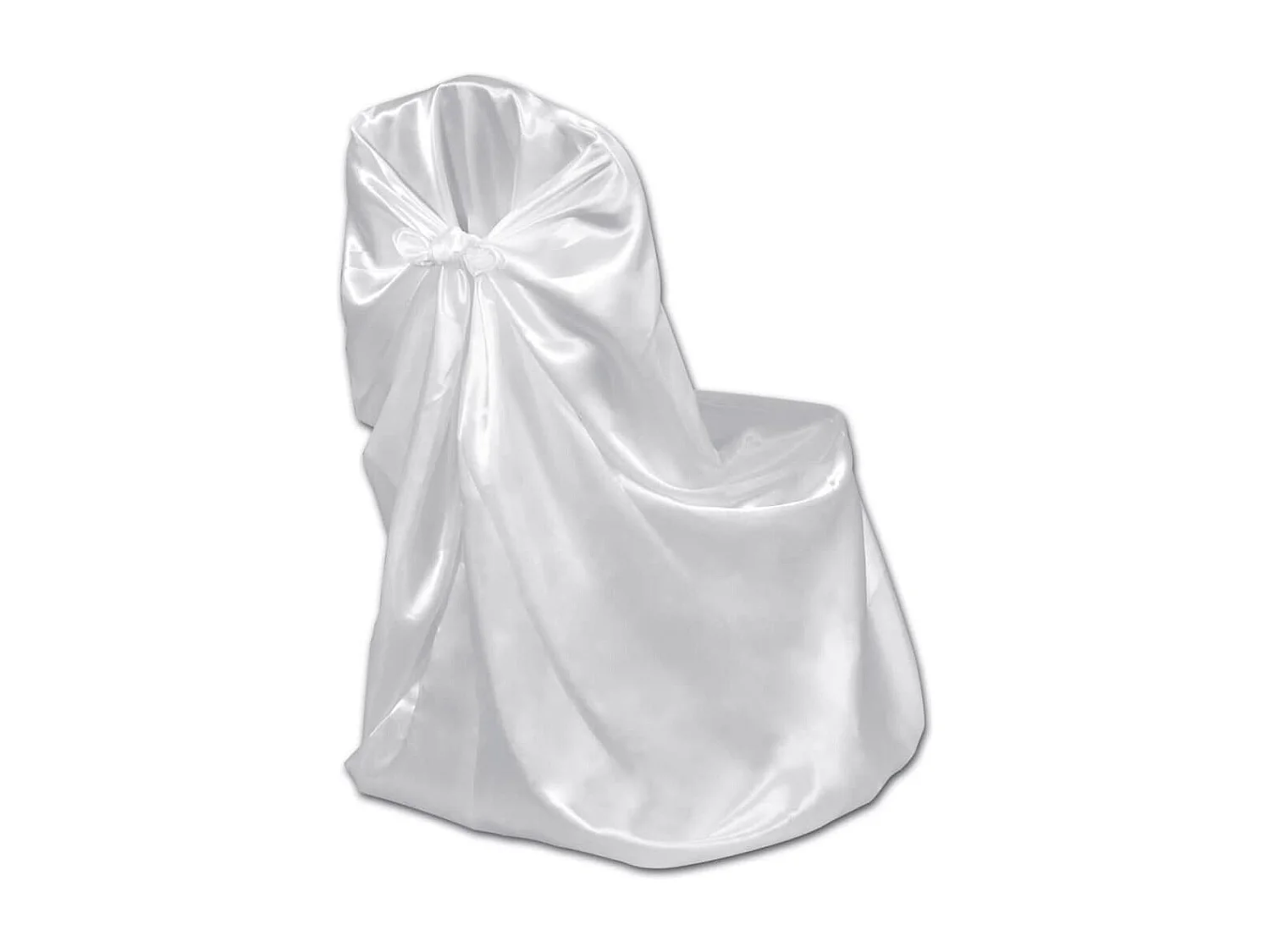 Housse de chaise blanche pour le banquet de mariage 6 pièces FR926167