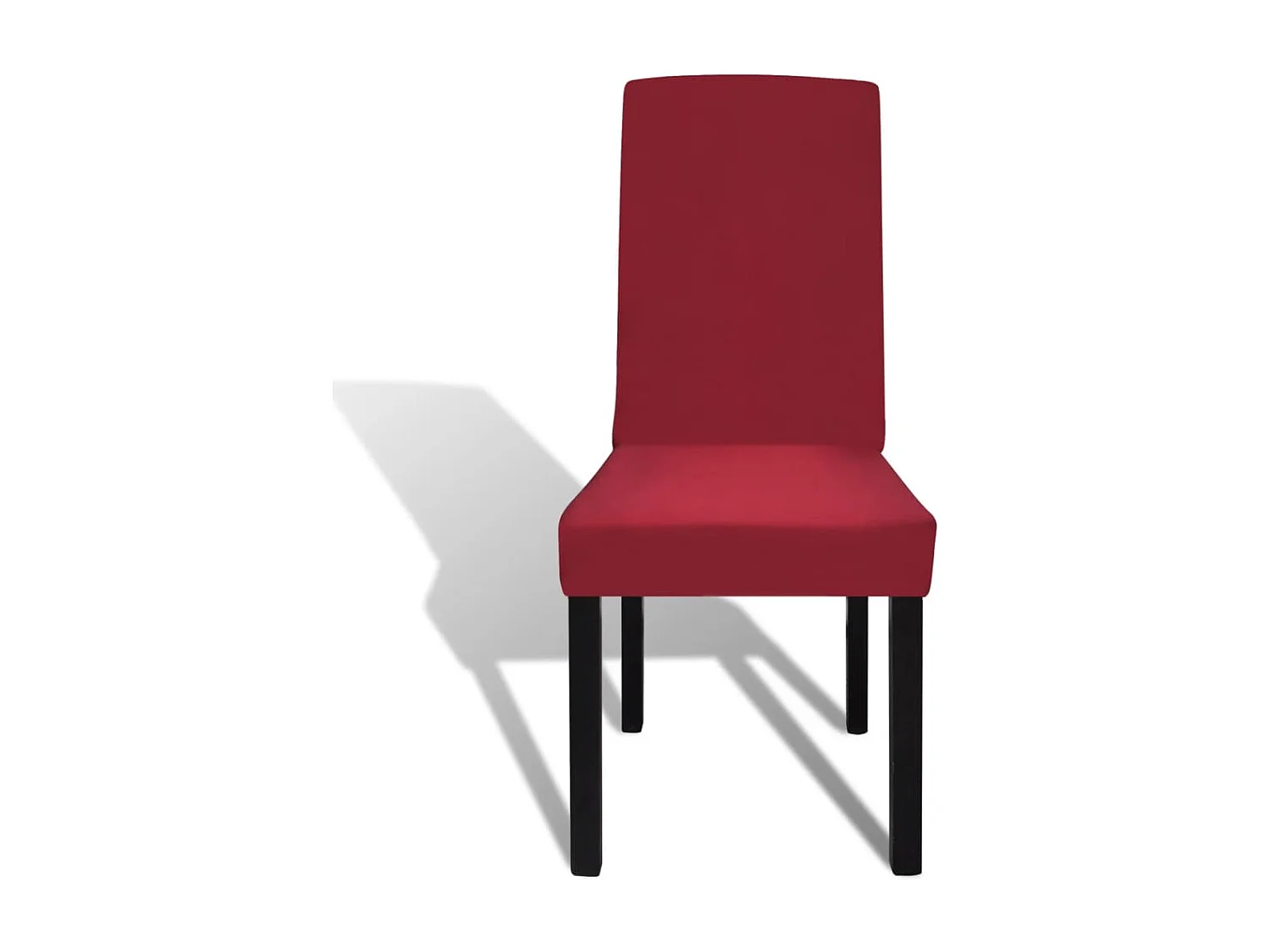6 pcs capas extensíveis para cadeiras bordô PT401752