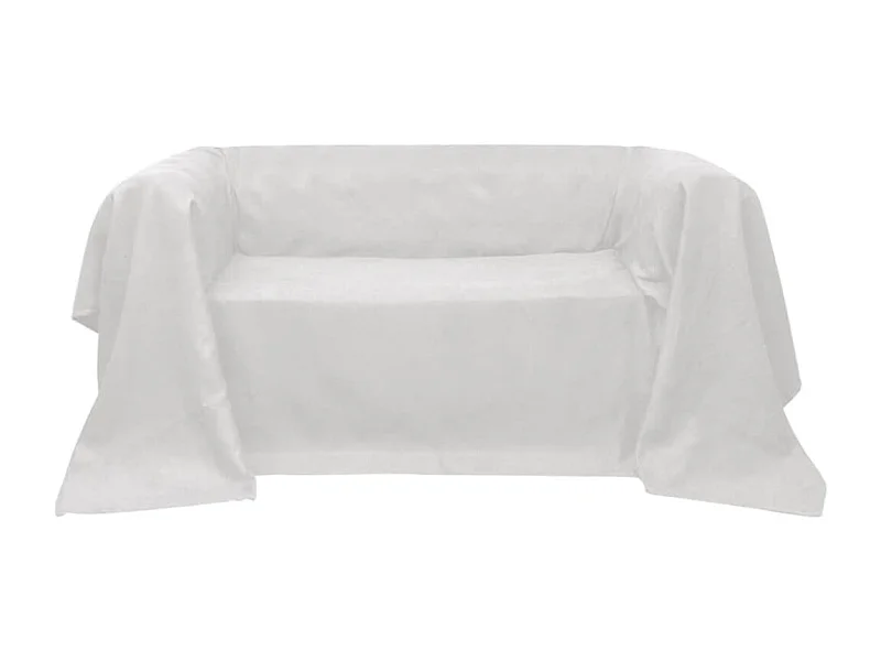 Housse de canapé Micro-suède Crème 140x210 cm FR307407