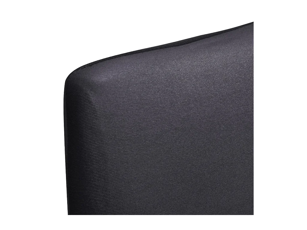 Funda para silla elástica recta 6 unidades gris antracita ES831024