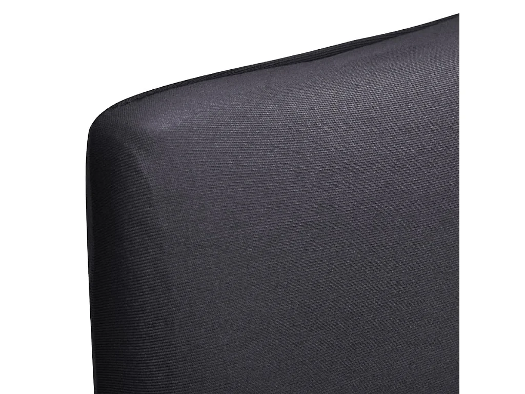Stoelhoezen 6 st stretch recht antracietkleurig BE304958
