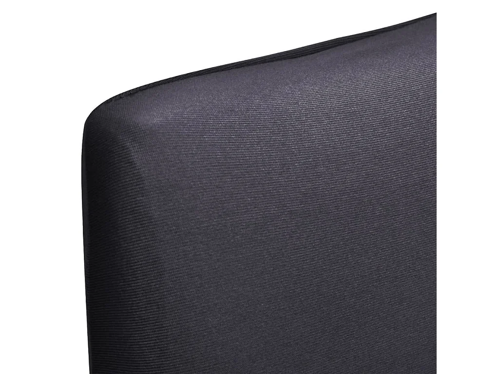 Funda para silla elástica recta 4 unidades gris antracita ES919776