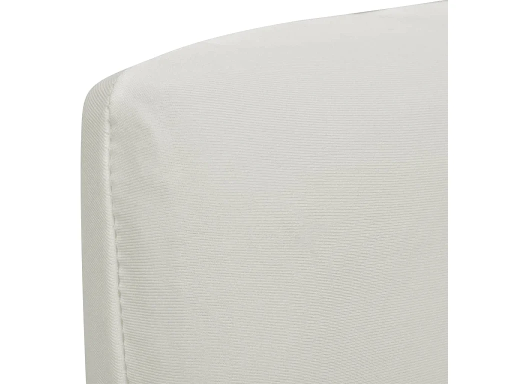 Housses de chaise élastiques droites 6 pcs Crème FR241437