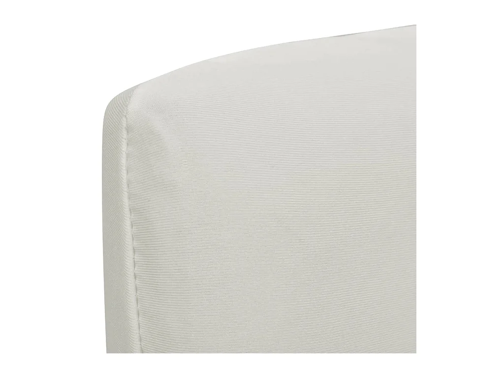Housses de chaise élastiques droites 6 pcs Crème FR241437