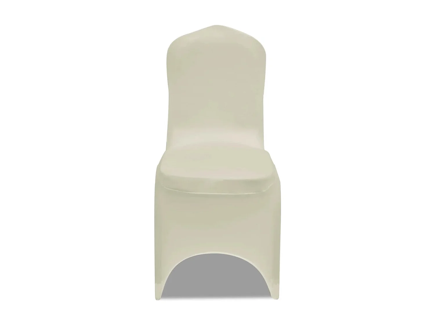 Housse de chaise extensible 4 pcs crème FR100902